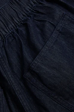 Culotte-malliset pull-on-farkut | Tumma denim | Naiset | Kappahl