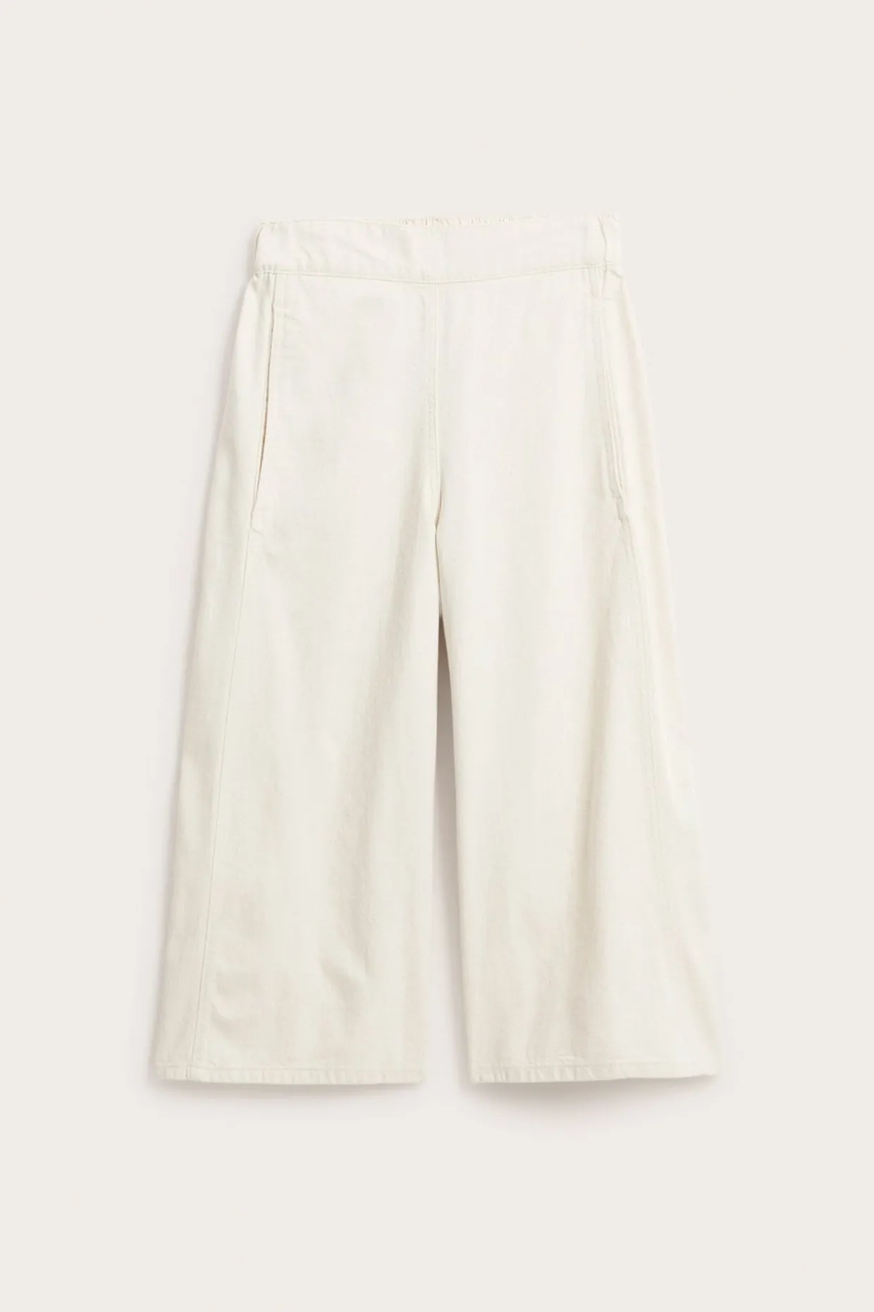 Culotte-malliset pull-on-farkut | Beige | Naiset | Kappahl