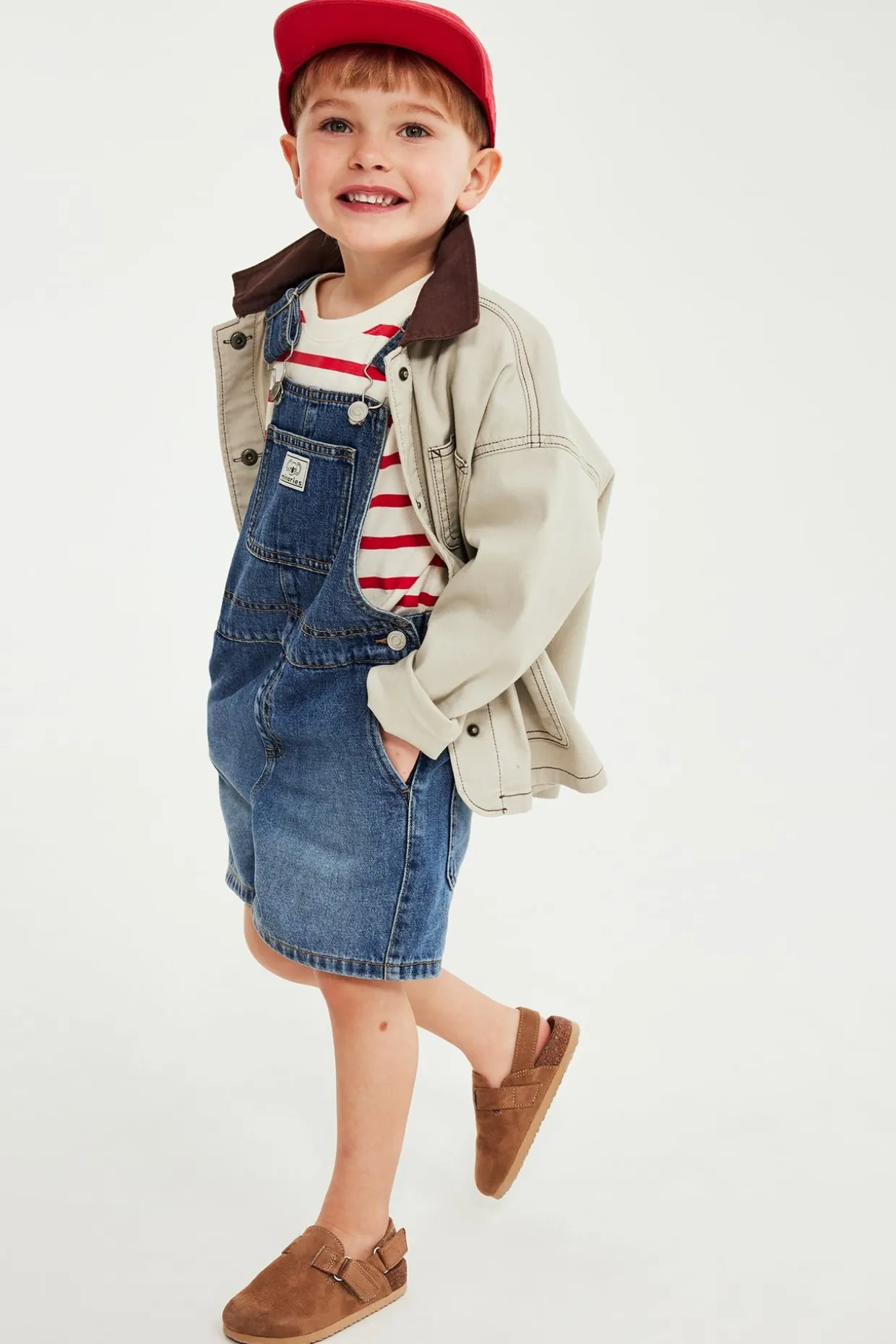 Denimiä olevat henkselishortsit | Denim | Lapset | Kappahl