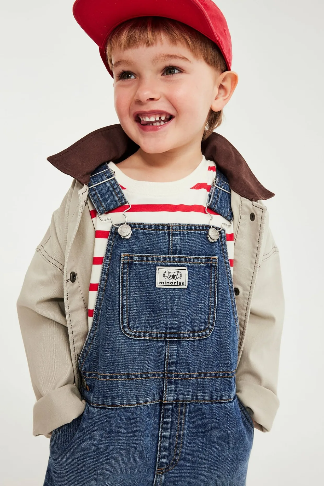 Denimiä olevat henkselishortsit | Denim | Lapset | Kappahl