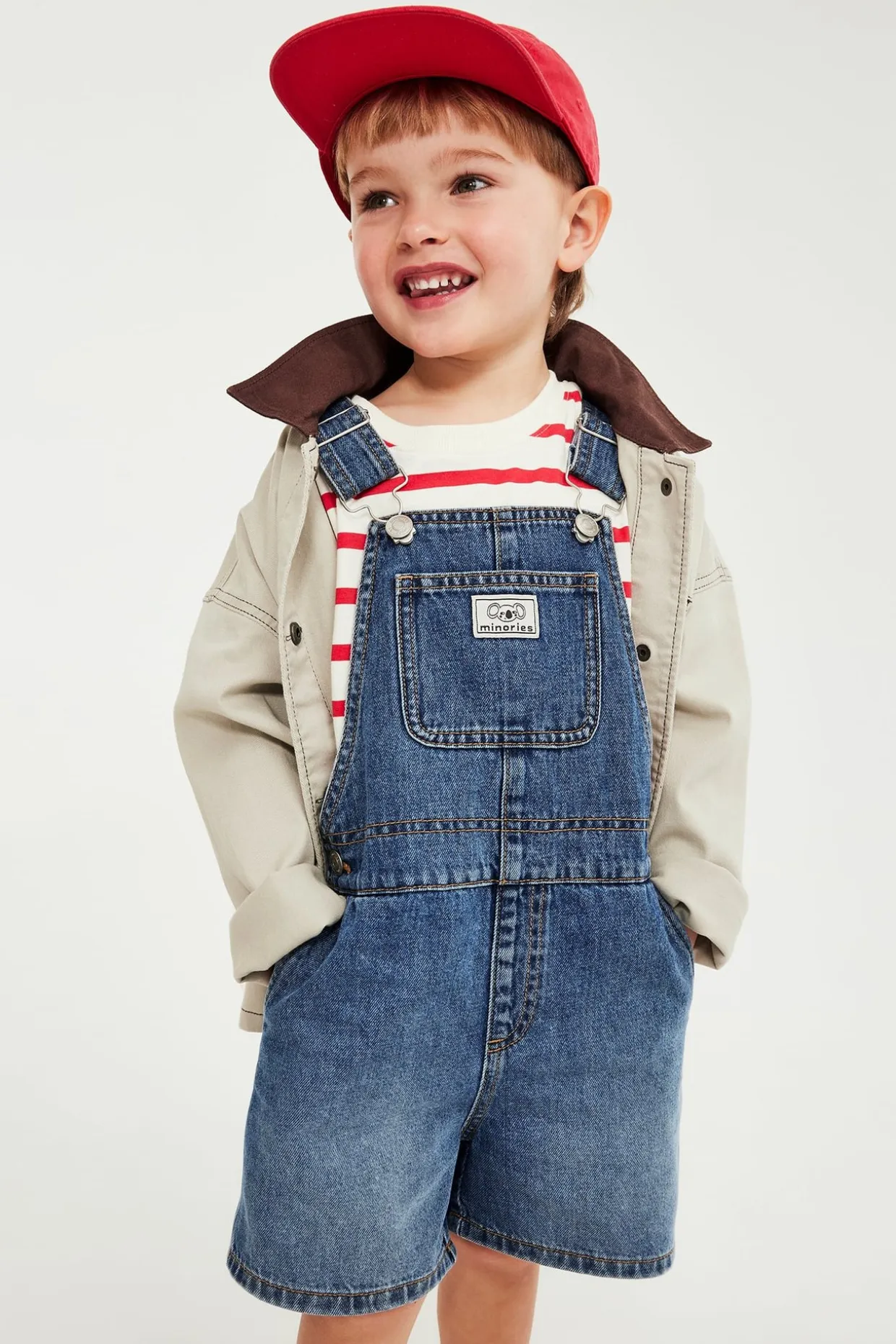 Denimiä olevat henkselishortsit | Denim | Lapset | Kappahl