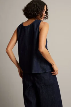 Denimtoppi | Tumma denim | Naiset | Kappahl