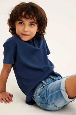 Denimtrikoota olevat farkkushortsit | Vaalea denim | Lapset | Kappahl