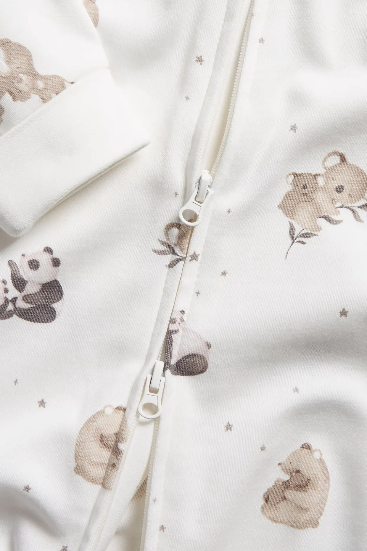 Eläinkuvioinen vauvojen pyjama | Luonnonvalkoinen | Vauvat | Newbie
