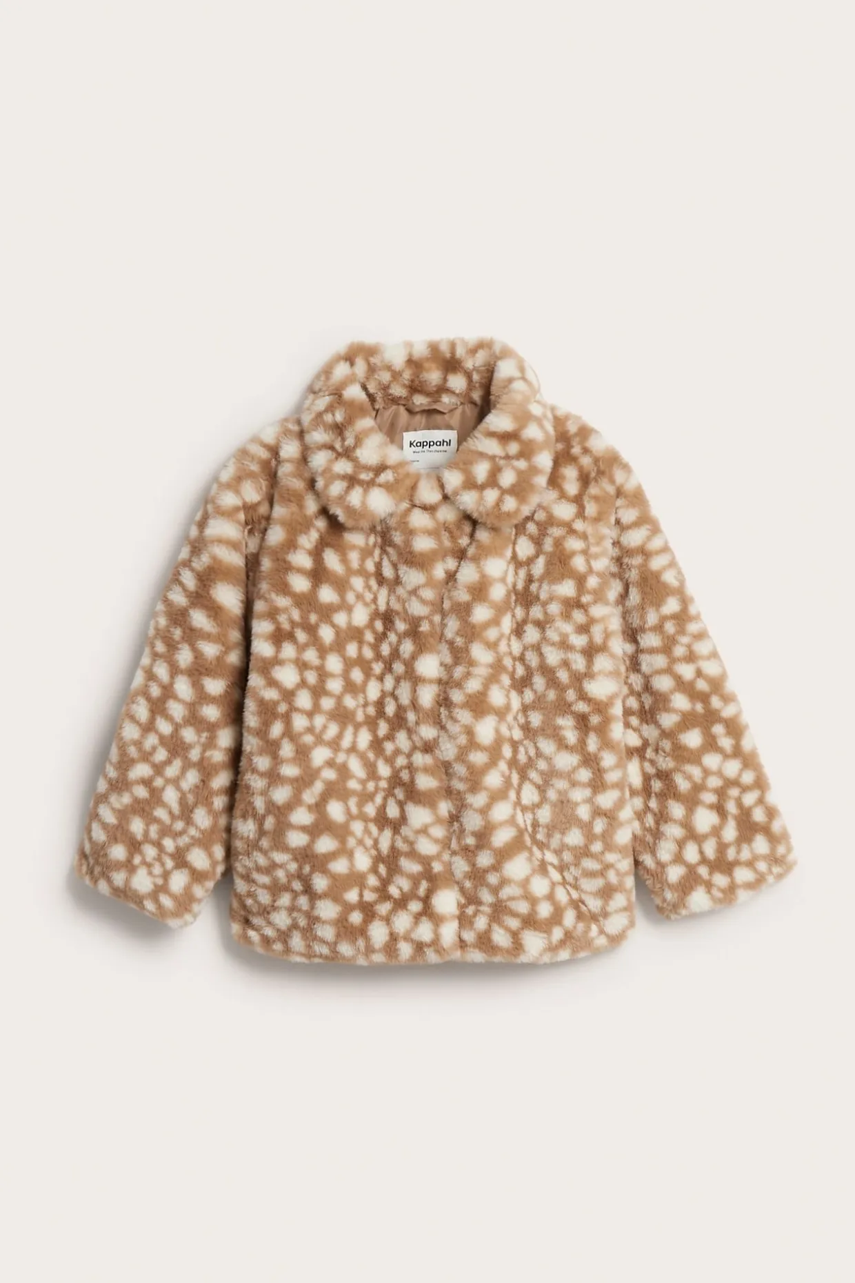 Eläinteemainen tekoturkistakki | Beige | Lapset | Kappahl