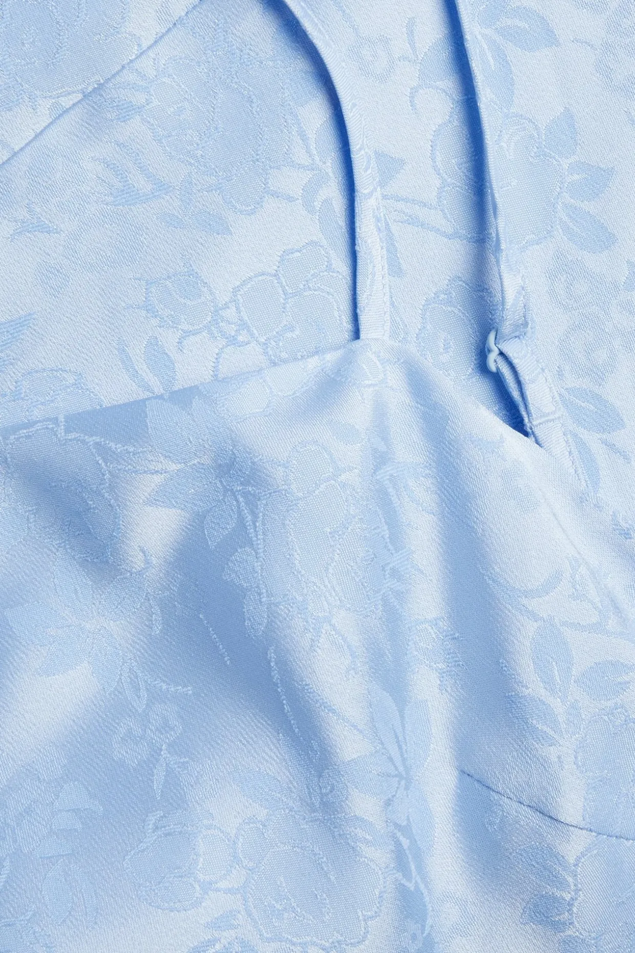 Epäsymmetrinen slip-mekko | Vaaleansininen | Naiset | Kappahl