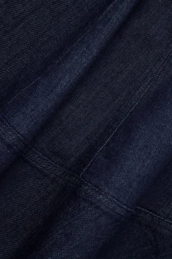 Farkkumekko, jossa on levenevä hameosa | Tumma denim | Naiset | Kappahl