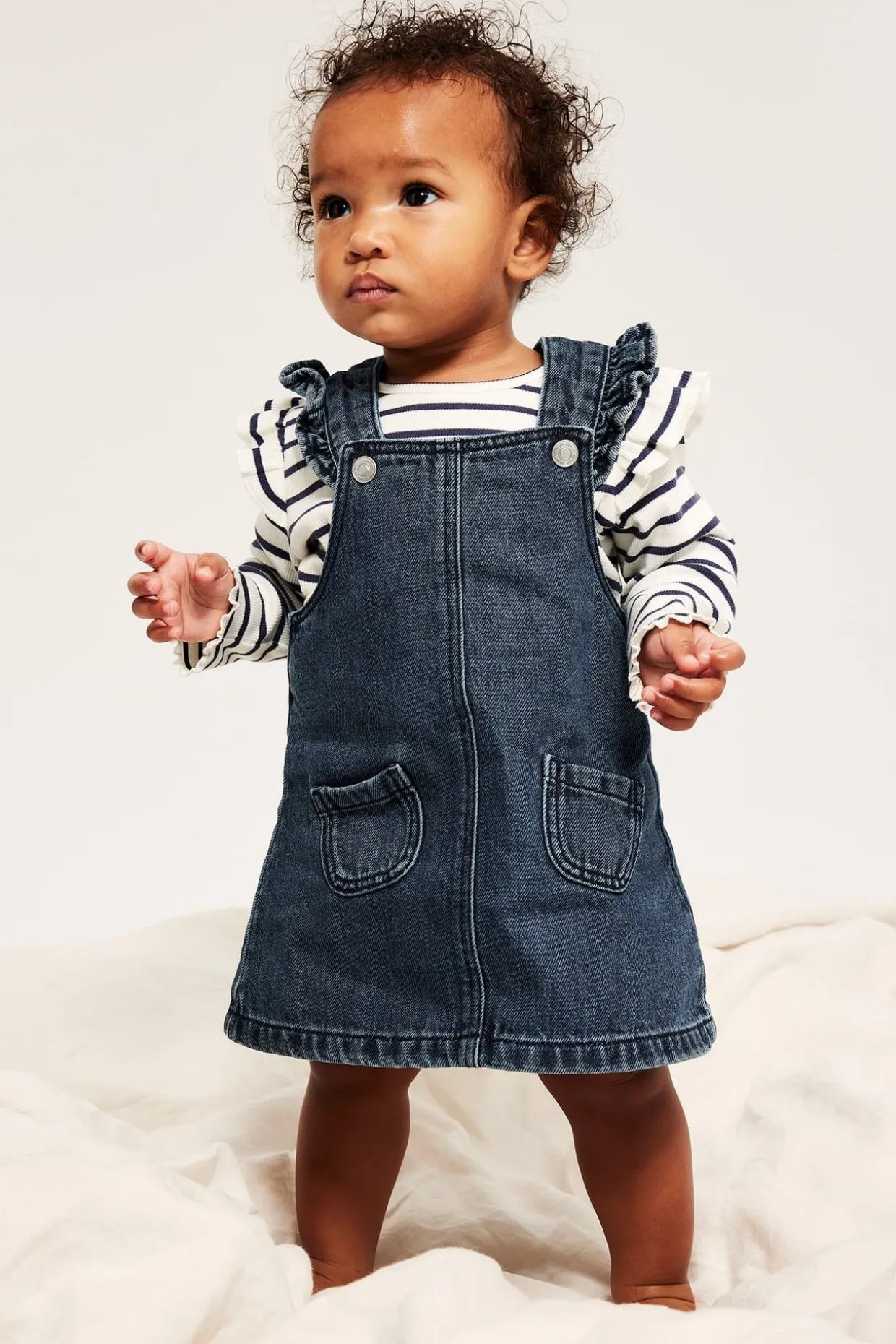 Farkkumekko röyhelöllä | Denim | Vauvat | Kappahl