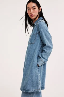 Farkkumekko taskuilla | Denim | Naiset | Kappahl