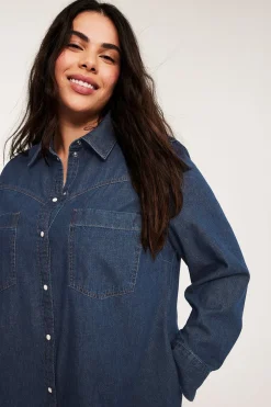 Farkkumekko | Tumma denim | Naiset | Kappahl