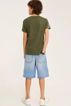 Farkkushortsit, joissa on pidemmät lahkeet | Vaalea denim | Lapset | Kappahl