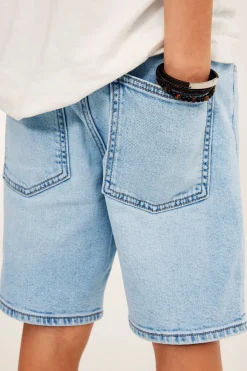 Farkkushortsit joustavasta denimistä | Vaalea denim | Lapset | Kappahl