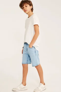 Farkkushortsit joustavasta denimistä | Vaalea denim | Lapset | Kappahl