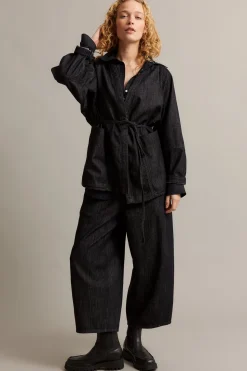 Farkkutakki | Musta denim | Naiset | Kappahl