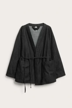 Farkkutakki | Musta denim | Naiset | Kappahl
