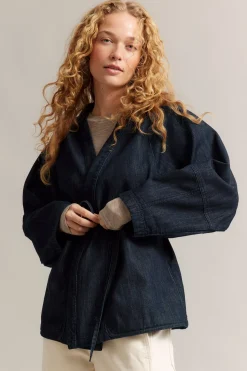 Farkkutakki | Tumma denim | Naiset | Kappahl