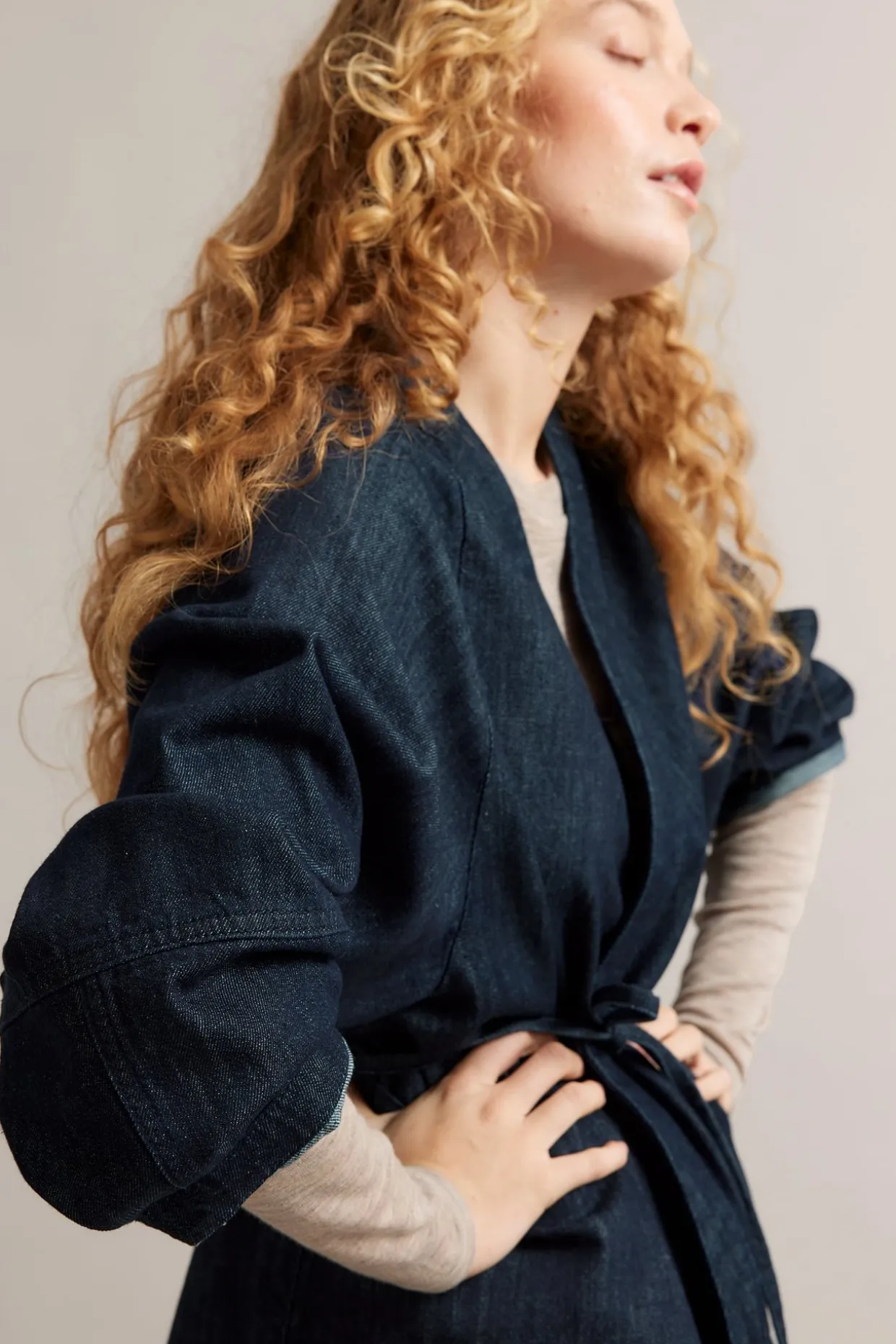 Farkkutakki | Tumma denim | Naiset | Kappahl