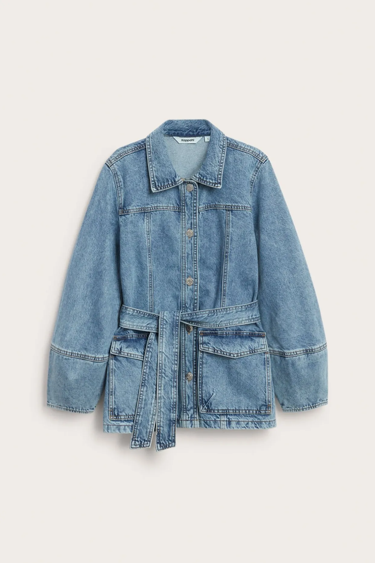 Farkkutakki vyöllä | Denim | Naiset | Kappahl