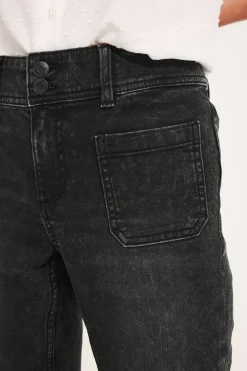 Flare jeans low waist | Musta | Naiset | Kappahl