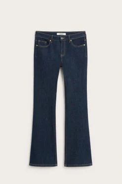 Flare jeans low waist | Tumma denim | Naiset | Kappahl