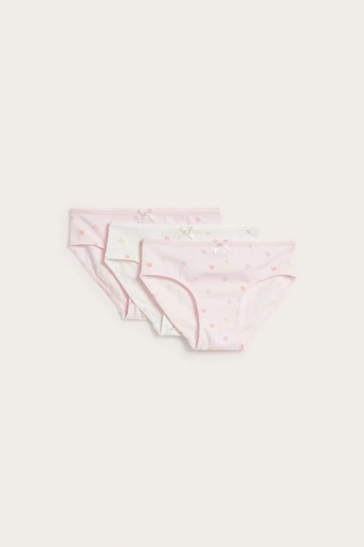 Hedelmäkuvioiset brief-alushousut, 3-pack | Vaaleanpunainen | Lapset | Kappahl