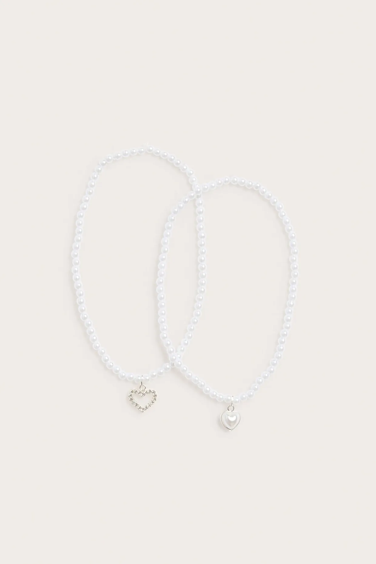 Helmikaulakorut, 2-pack | Luonnonvalkoinen | Lapset | Kappahl