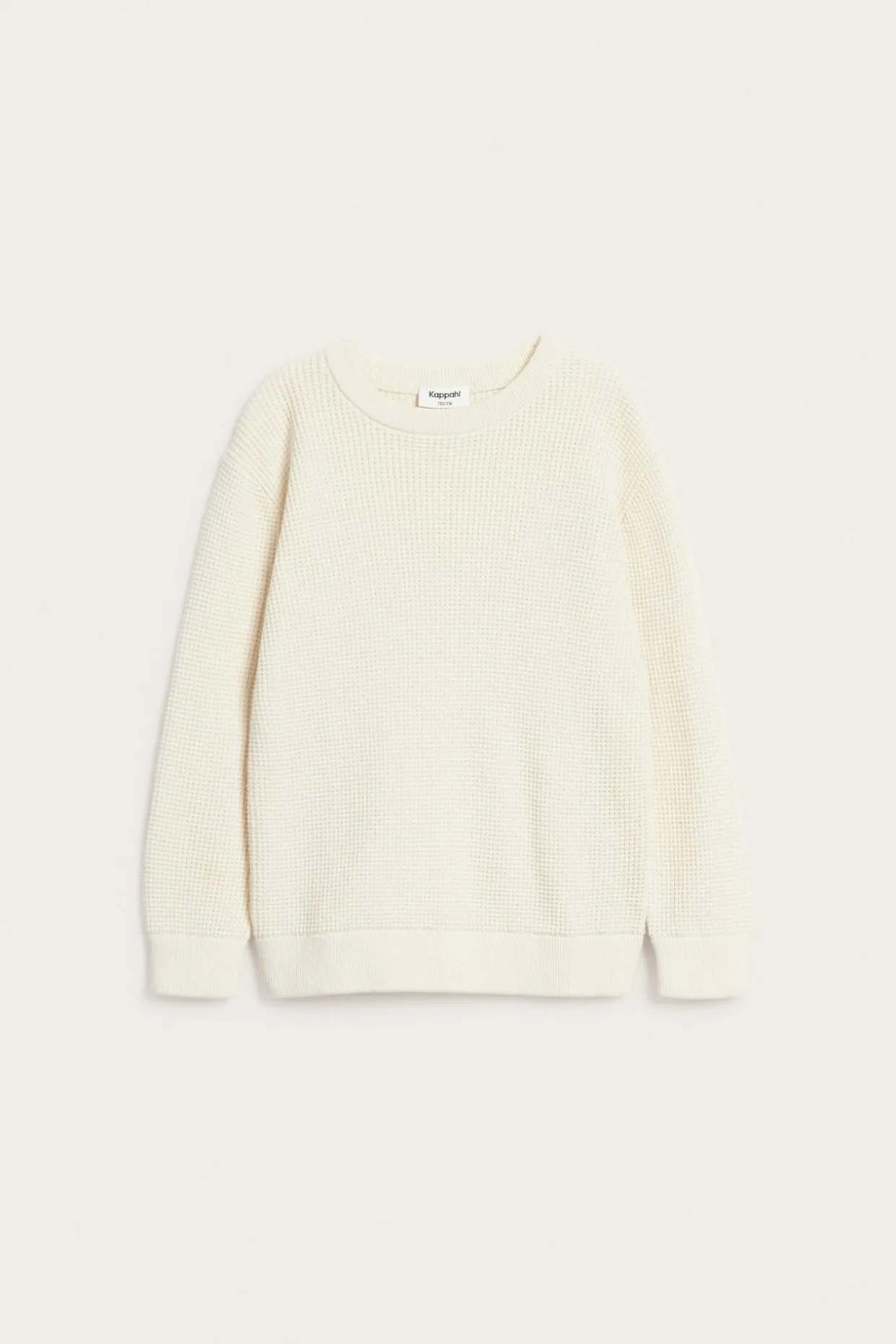 Hienoneuloksinen pusero, jossa on pitkät hihat | Vaaleanbeige | Lapset | Kappahl