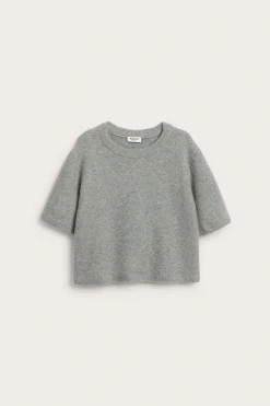 Hienoneuloksinen t-paita, jossa on siivet | Vaaleanharmaa | Lapset | Kappahl