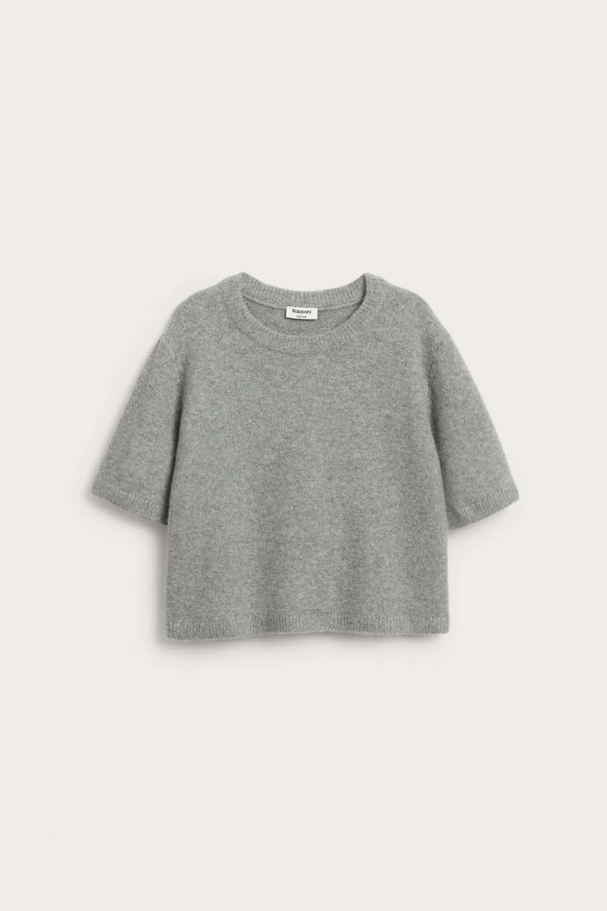 Hienoneuloksinen t-paita, jossa on siivet | Vaaleanharmaa | Lapset | Kappahl