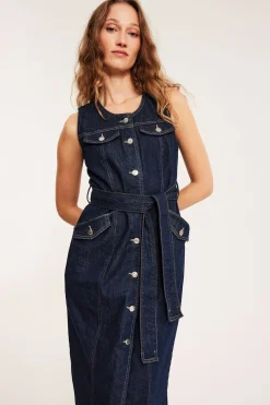 Hihaton farkkumekko | Tumma denim | Naiset | Kappahl