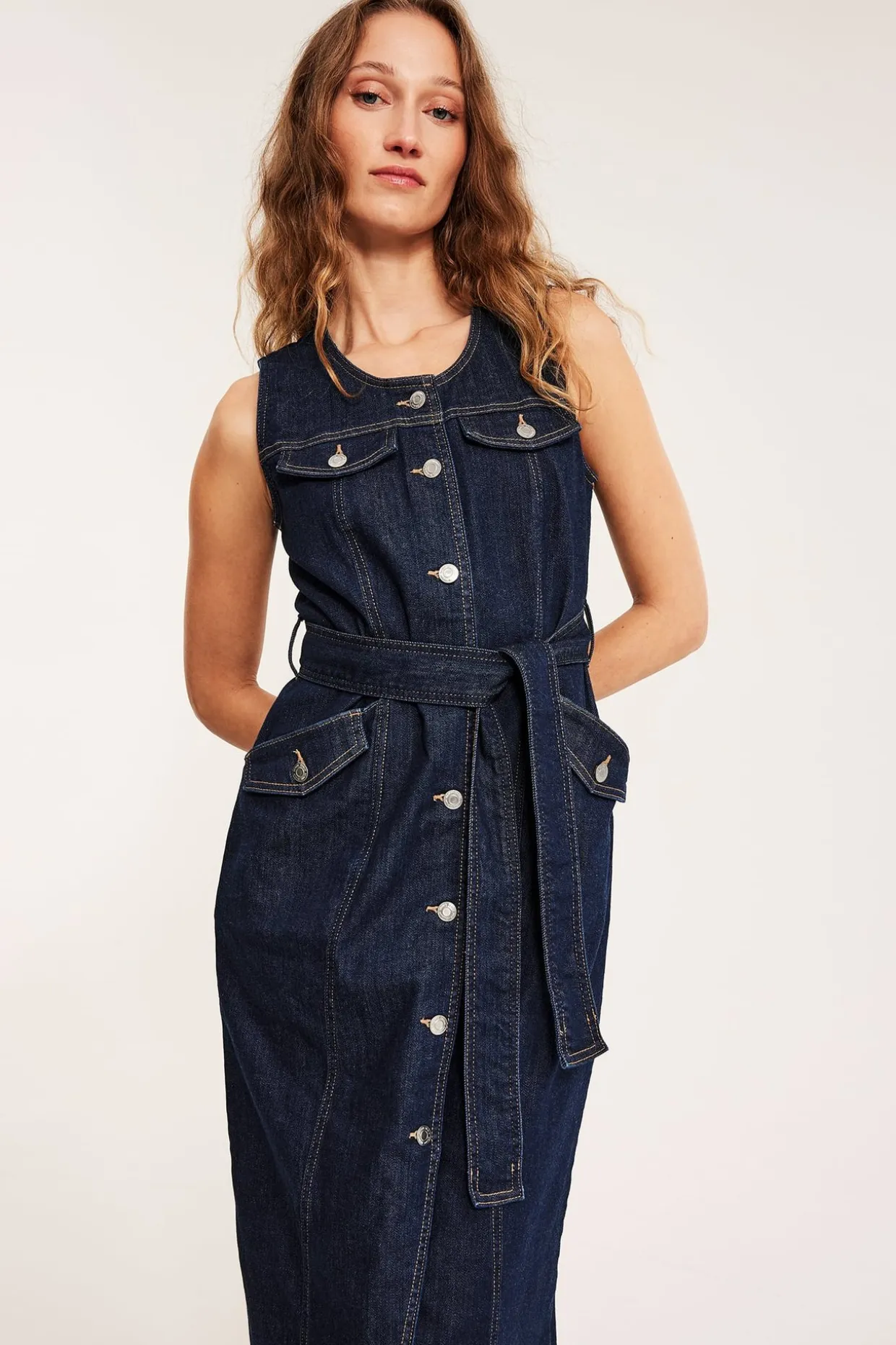 Hihaton farkkumekko | Tumma denim | Naiset | Kappahl