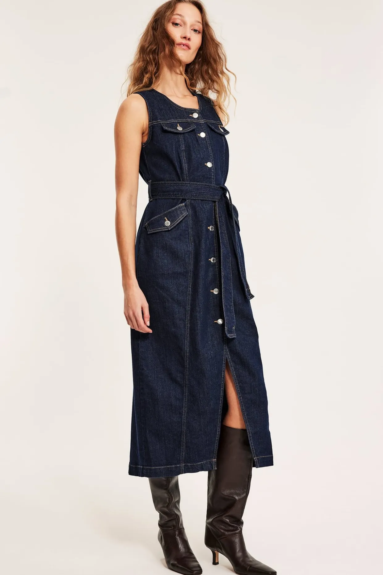 Hihaton farkkumekko | Tumma denim | Naiset | Kappahl