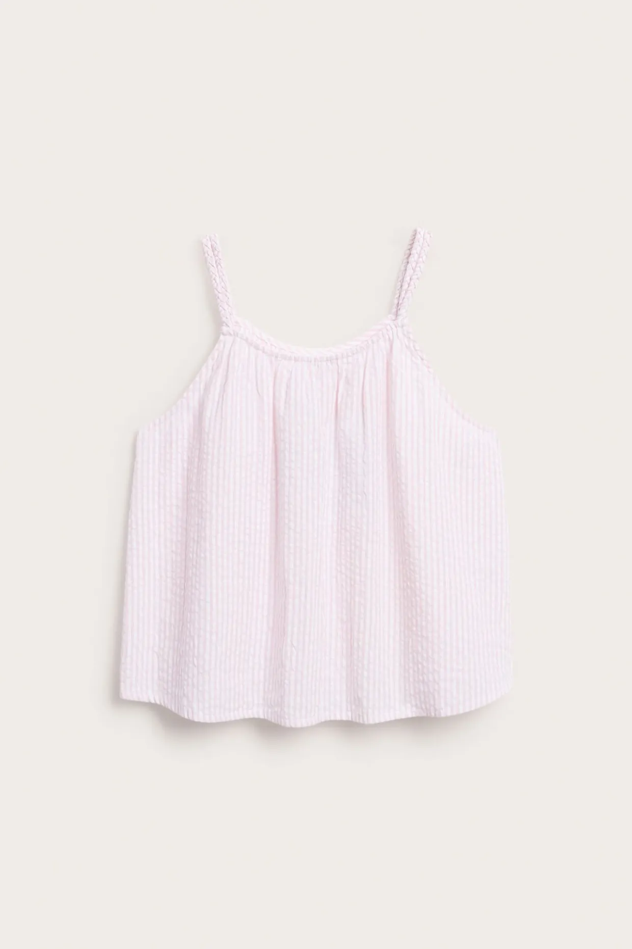 Hihaton kreppipuuvillapaita | Pinkki | Lapset | Kappahl