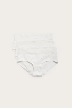 Hipsterit 3-pack | Valkoinen | Naiset | Kappahl