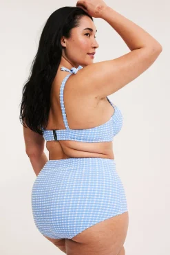 Hipstermallinen ruudullinen bikinialaosa | Sininen | Naiset | Kappahl