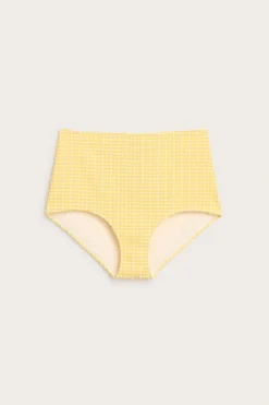 Hipstermallinen ruudullinen bikinialaosa | Keltainen | Naiset | Kappahl