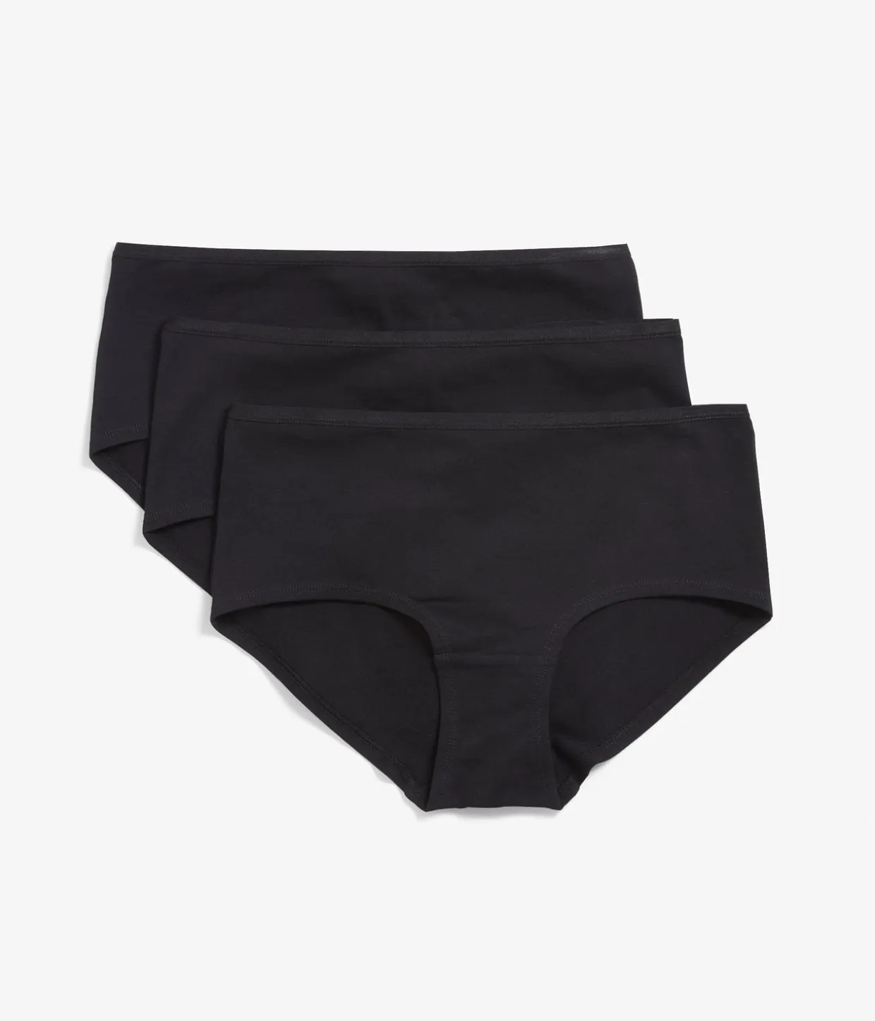 Hipster 3-pack puuvillaa | Musta | Naiset | Kappahl