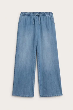Housut pehmeästä denimistä | Vaalea denim | Lapset | Kappahl