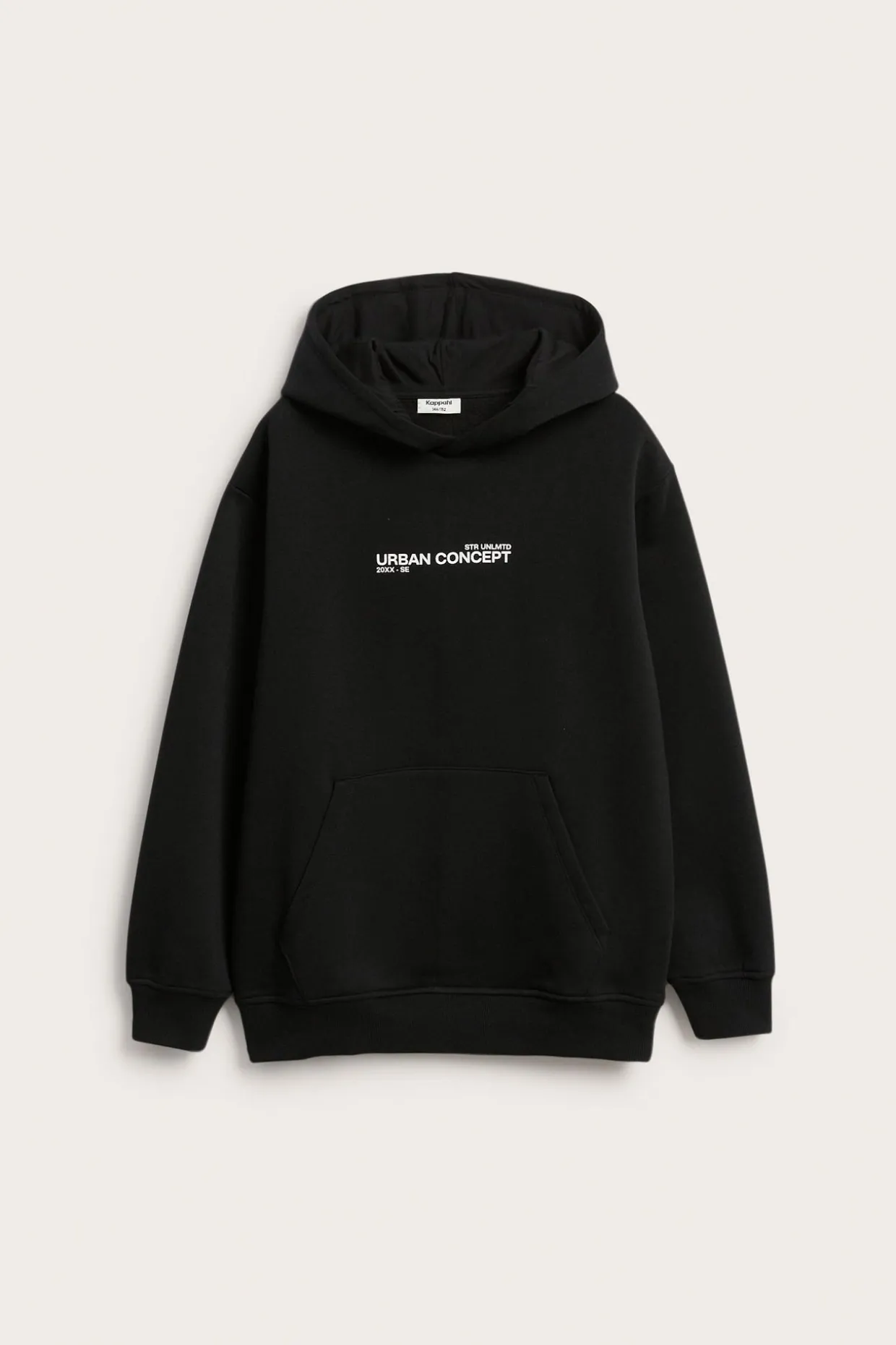 Huppari, jossa tekstipainatus | Musta | Lapset | Kappahl