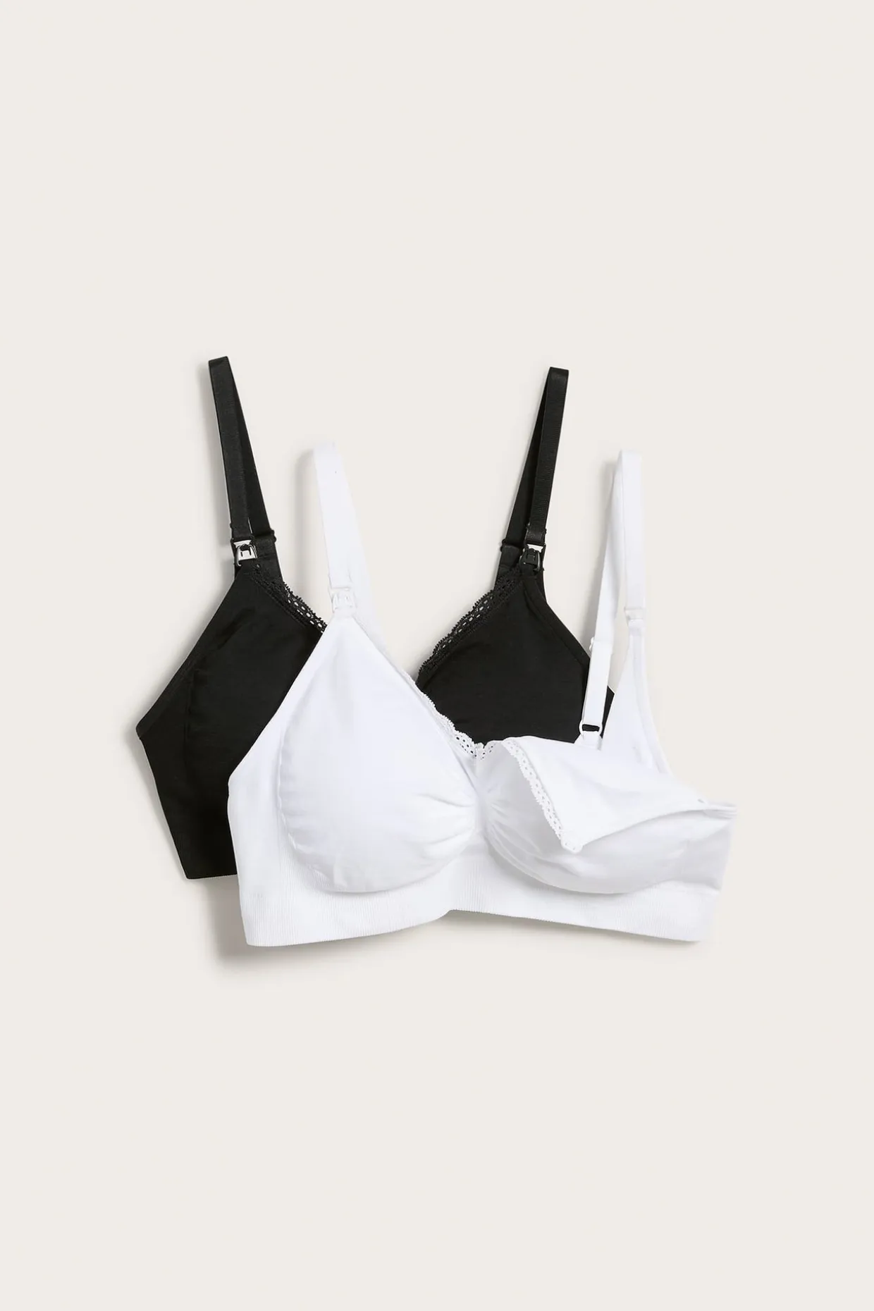 Äitiysrintaliivi 2-pack | Valkoinen | Naiset | Kappahl