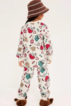 Joulupyjama | Vaaleanbeige | Lapset | Kappahl