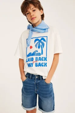 Joustavat farkkushortsit collegedenimistä | Vaalea denim | Lapset | Kappahl