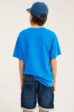 Joustavat farkkushortsit collegedenimistä | Tumma denim | Lapset | Kappahl