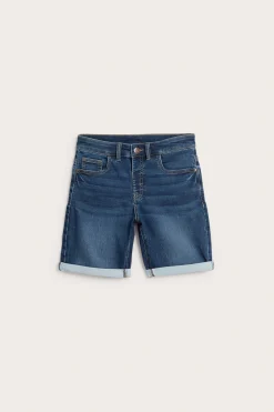 Joustavat farkkushortsit collegedenimistä | Tumma denim | Lapset | Kappahl