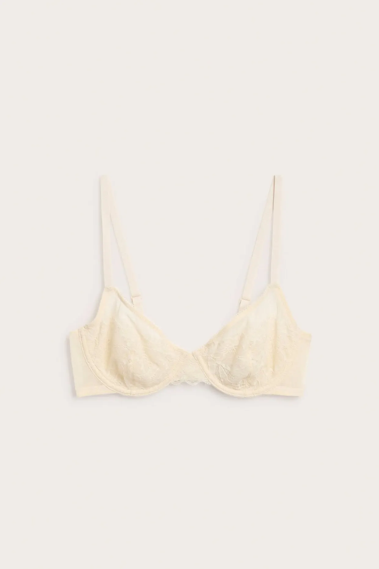 Kaarituelliset pitsirintaliivit | Beige | Naiset | Kappahl