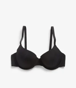 Kaarituelliset rintaliivit micro-materiaalia | Musta | Naiset | Kappahl