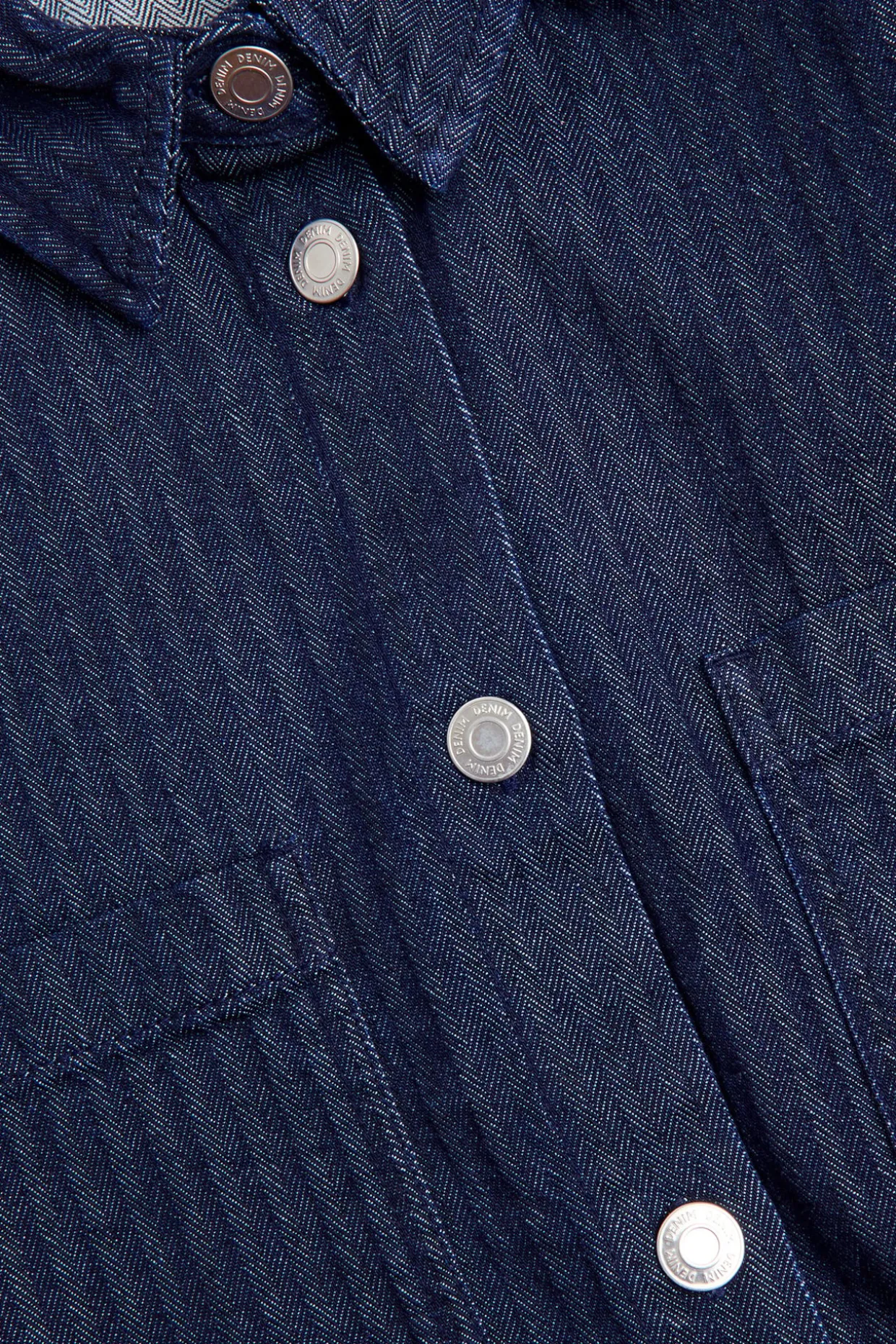 Kalanruotokuvioinen lyhythihainen paita | Tumma denim | Naiset | Kappahl