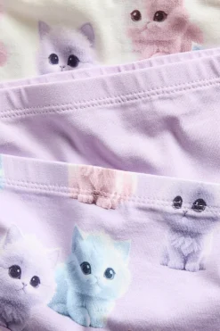 Kissa-aiheiset bokserit, 3-pack | Violetti | Lapset | Kappahl