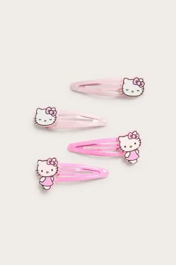 4 kpl:n pakkaus Hello Kitty -teemaisia hiusklipsejä | Vaaleanpunainen | Lapset | Kappahl