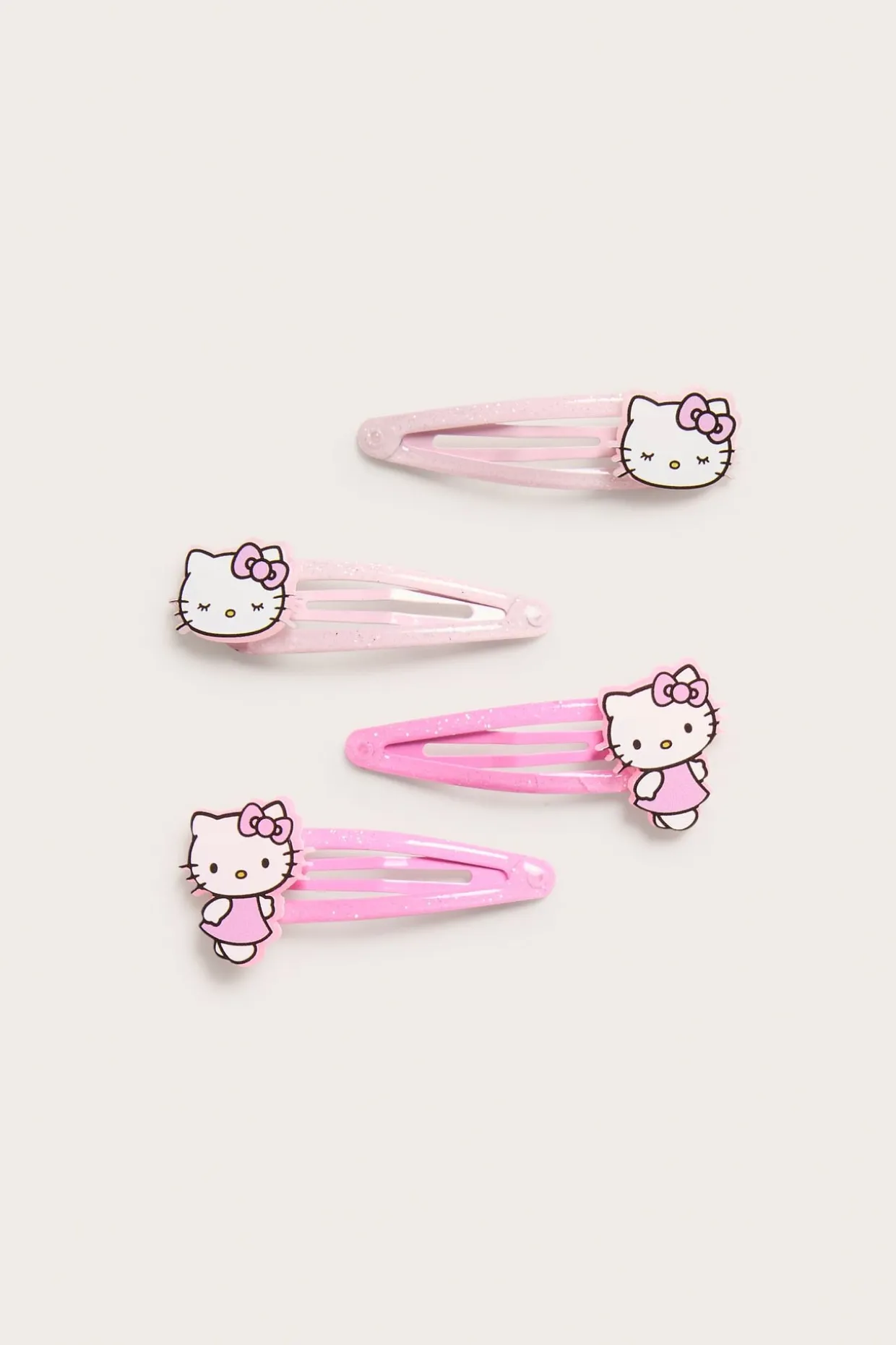 4 kpl:n pakkaus Hello Kitty -teemaisia hiusklipsejä | Vaaleanpunainen | Lapset | Kappahl